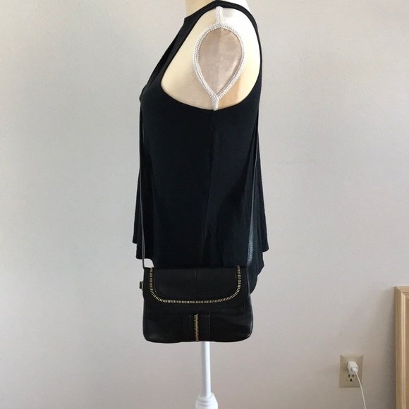 b. makowsky Handbags - B. Makowsky leather crossbody clutch black